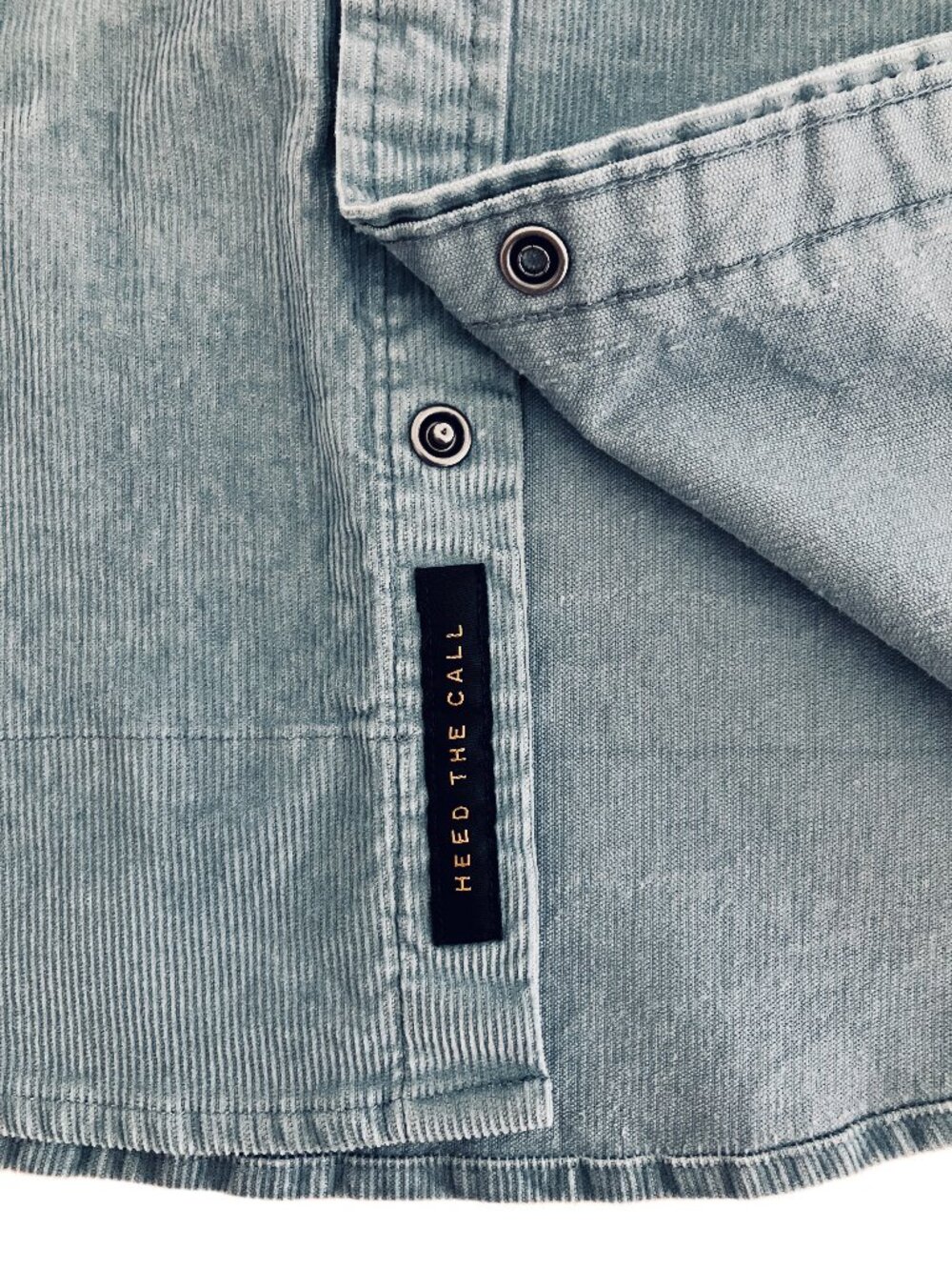 Howler Bros Brothers Banning Corduroy Snapshirt Mens M NWT MSRP$129 Iron Blue - Picture 12 of 12